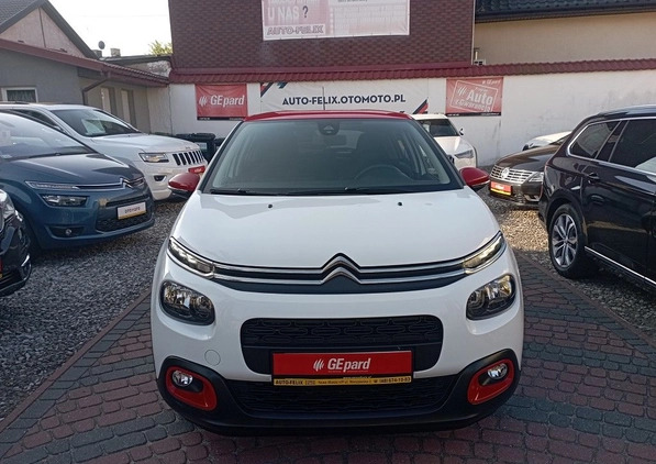 Citroen C3 cena 44900 przebieg: 73000, rok produkcji 2018 z Głogówek małe 254